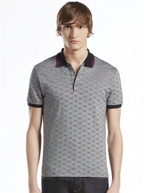 black gucci collar shirt|gucci polos for men.